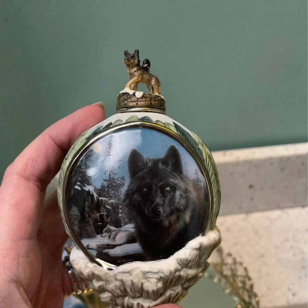 Bradford exchange handpainted porcelain collectors ornaments